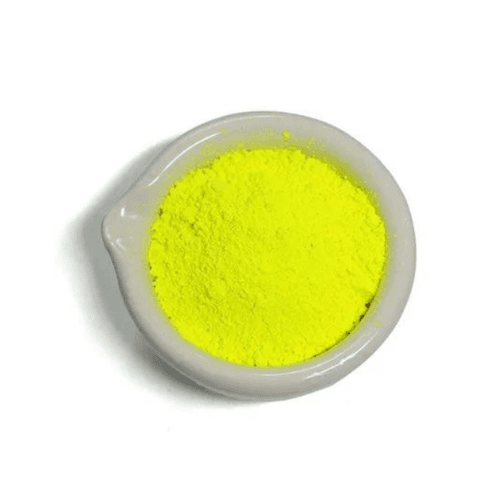 A highly visible fluorescent yellow pigment for safety equipment, signage, toys, containers, and other attention-focused plastic products. Fluorescent Yellow