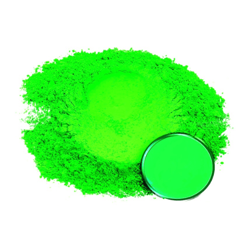 A vivid fluorescent green pigment that adds a fresh, highly visible appearance to toys, gardening products, sports goods, and novelty plastics. Fluorescent Green